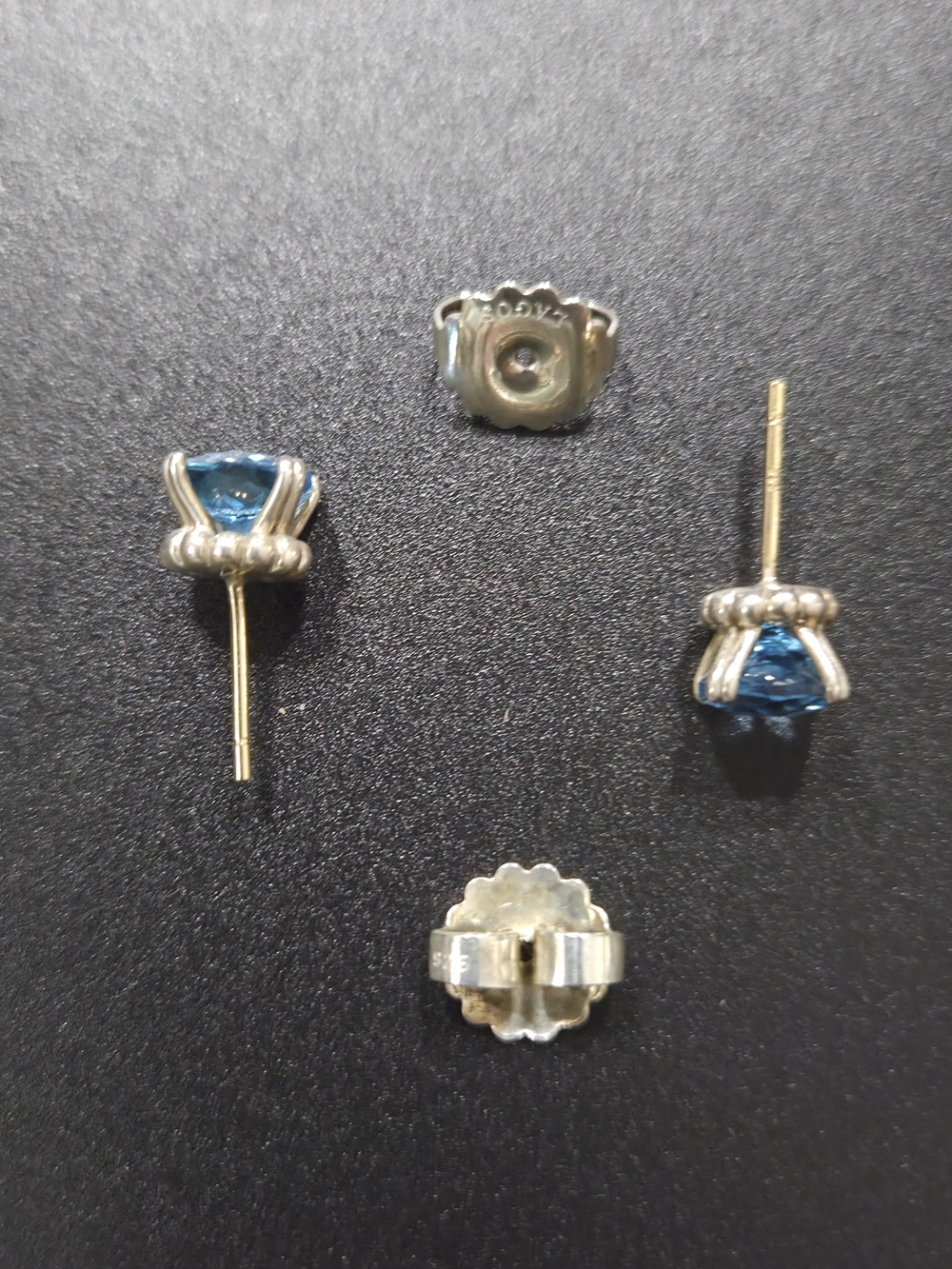 LAGOS Swiss Blue Topaz Stud Earrings - Picture 2 of 6